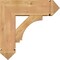 Ekena Millwork Imperial Arts and Crafts Smooth Bracket w/ Offset Brace, Western Red Cedar, 7 1/2"W x 22"D x 22"H BKT0806X22X22IMP03SWR - alternate 4